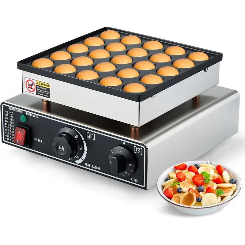 Waffle Maker Commercial - ミニパンケーキメーカー 業務用 25個 ダッチマフィンマシン 950W ワッフルメーカー