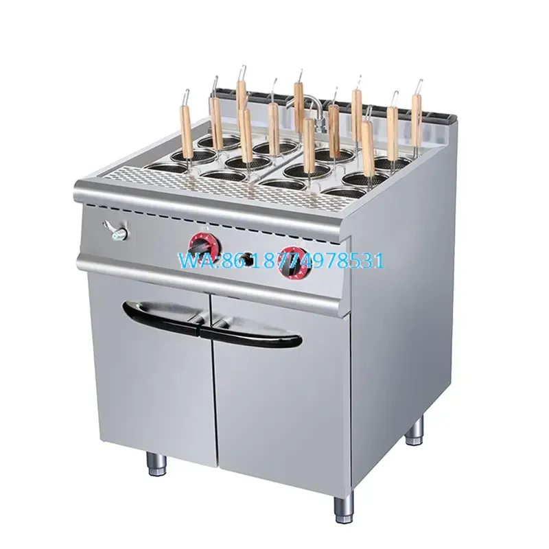 Range Commercial Kitchen - Wmwmnu製、業務用4口ガスコンロ（オーブン付き）、レストランや家庭での使用に適した、耐久性に優れた調理台一体型ユニット。