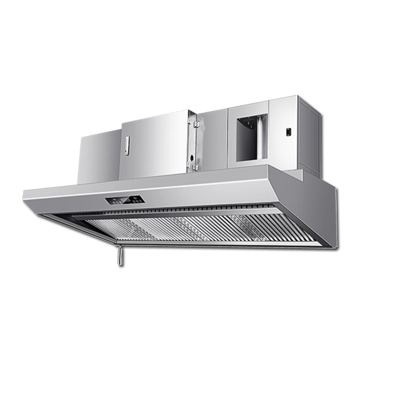 Range Commercial Kitchen - 業務用高吸力レンジフード、一体型浄化装置、キッチン環境に優しい低高度排出ステンレスレンジフード