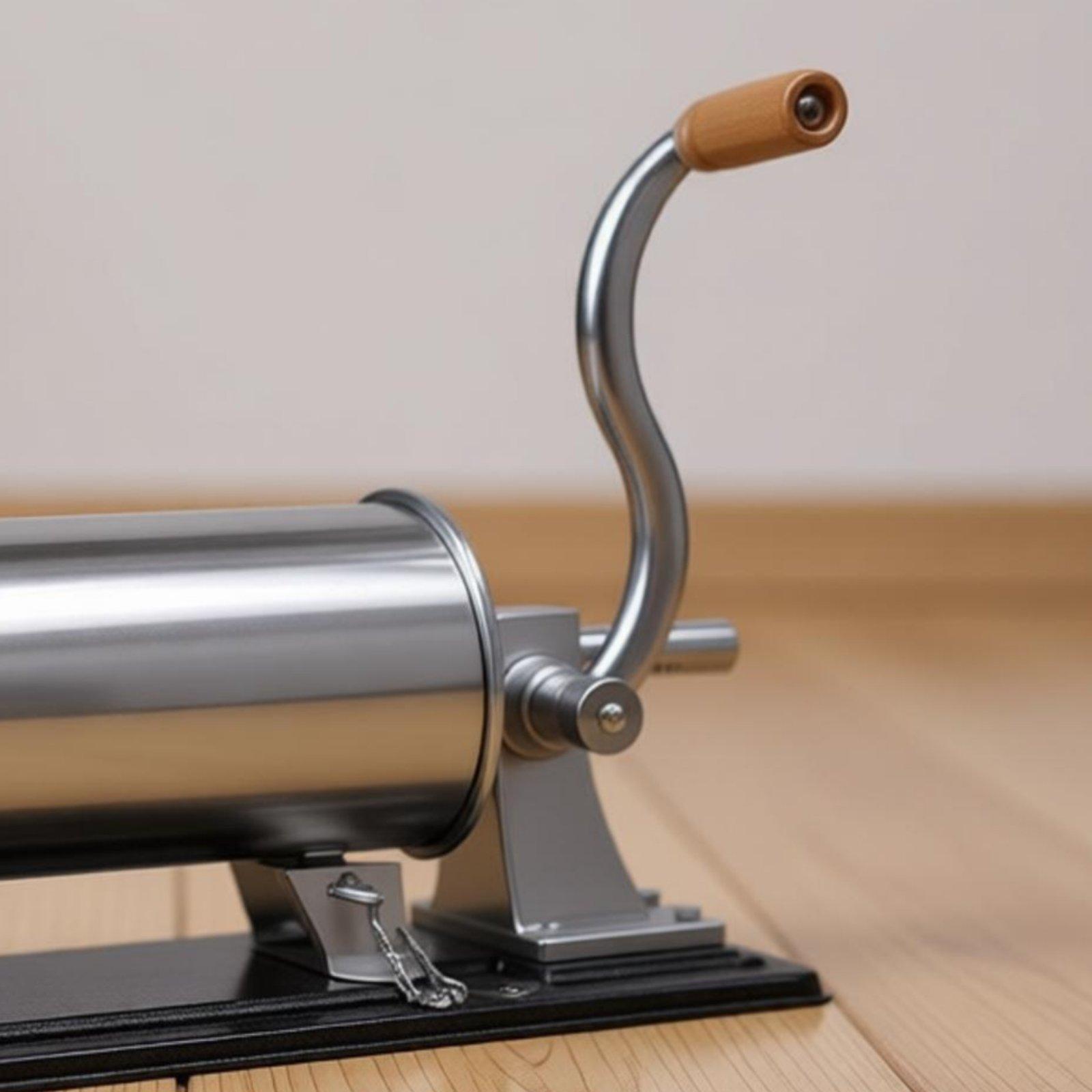 食品グレードのスチール製手動ソーセージスタッファー、15mm - Commercial Kitchen At Home のレビューと価格
