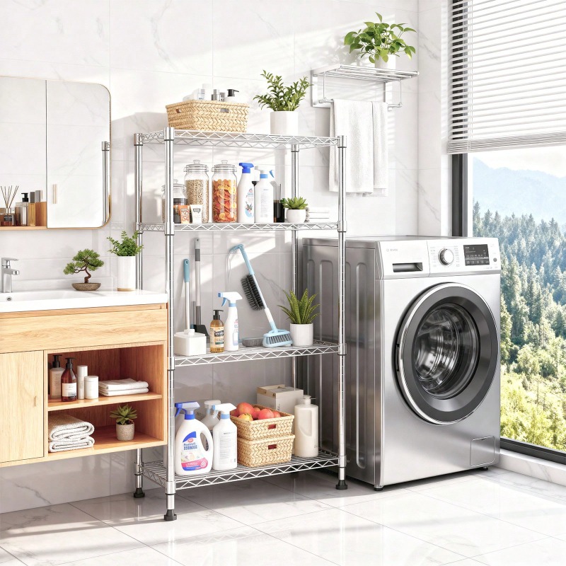 1000ポンド耐荷重の業務用ワイヤーシェルフユニット、4段シ - Commercial Kitchen Designer のレビューと価格