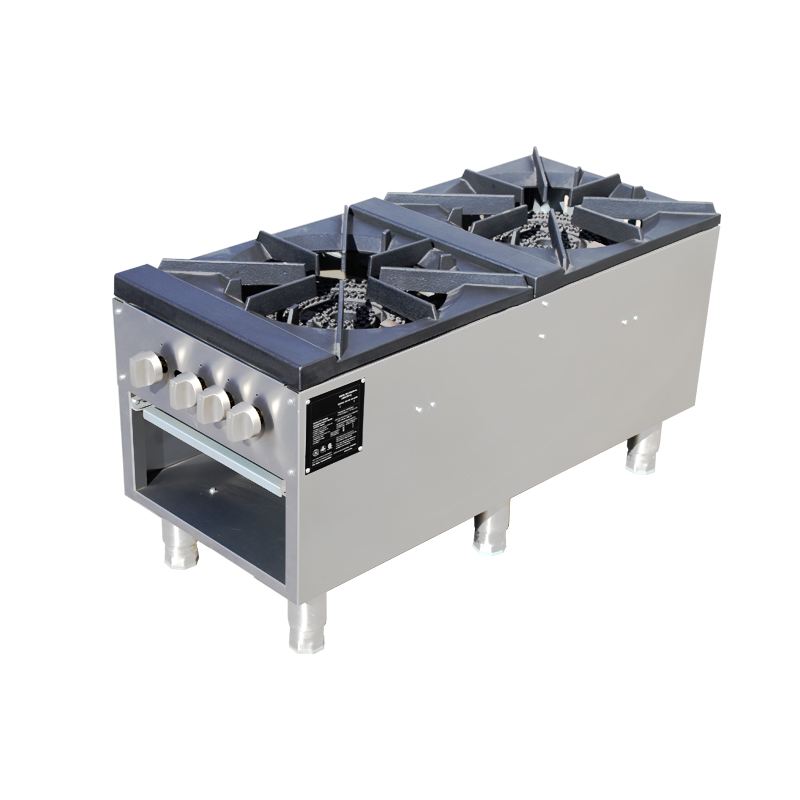 業務用厨房プロ仕様ストックポットレンジ2バーナー工業用コンロ - Range Commercial Kitchen のレビューと価格