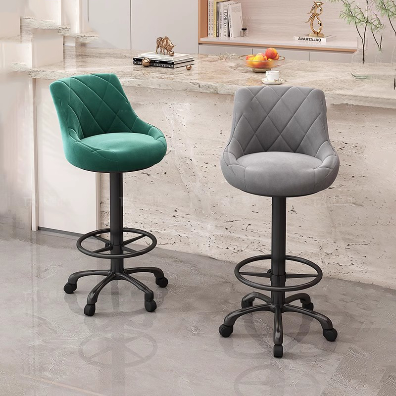 ベルベットデザインバーチェア、回転式メタルゴールド、調節可能 - Commercial Kitchen Designer のレビューと価格