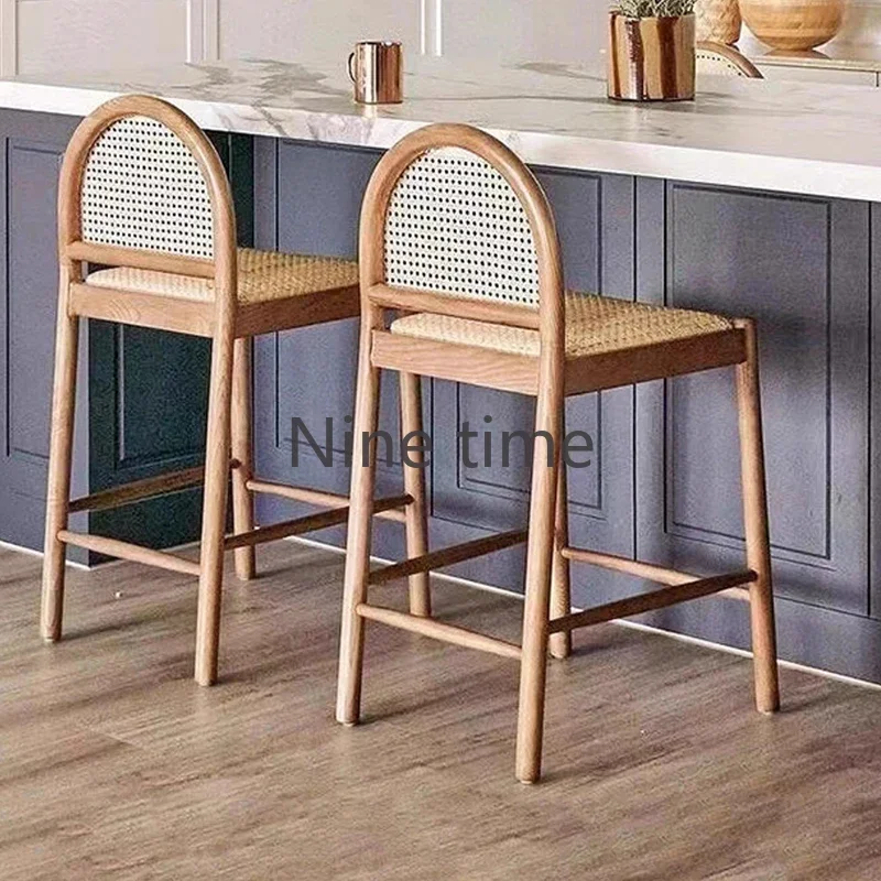 無垢材籐キッチンバーチェアアームチェアデザインサロンチェアハ - Commercial Kitchen Designer のレビューと価格